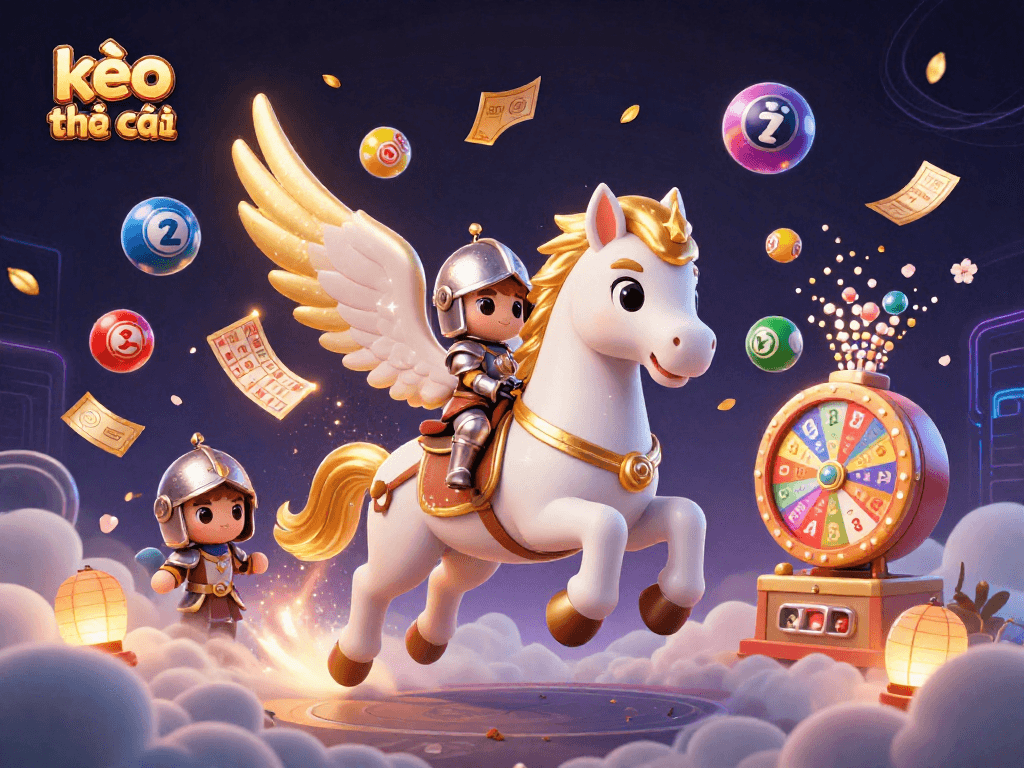 Engage with luck at kèo nhà cái while winning colorful lottery prizes in an animated fantasy world.