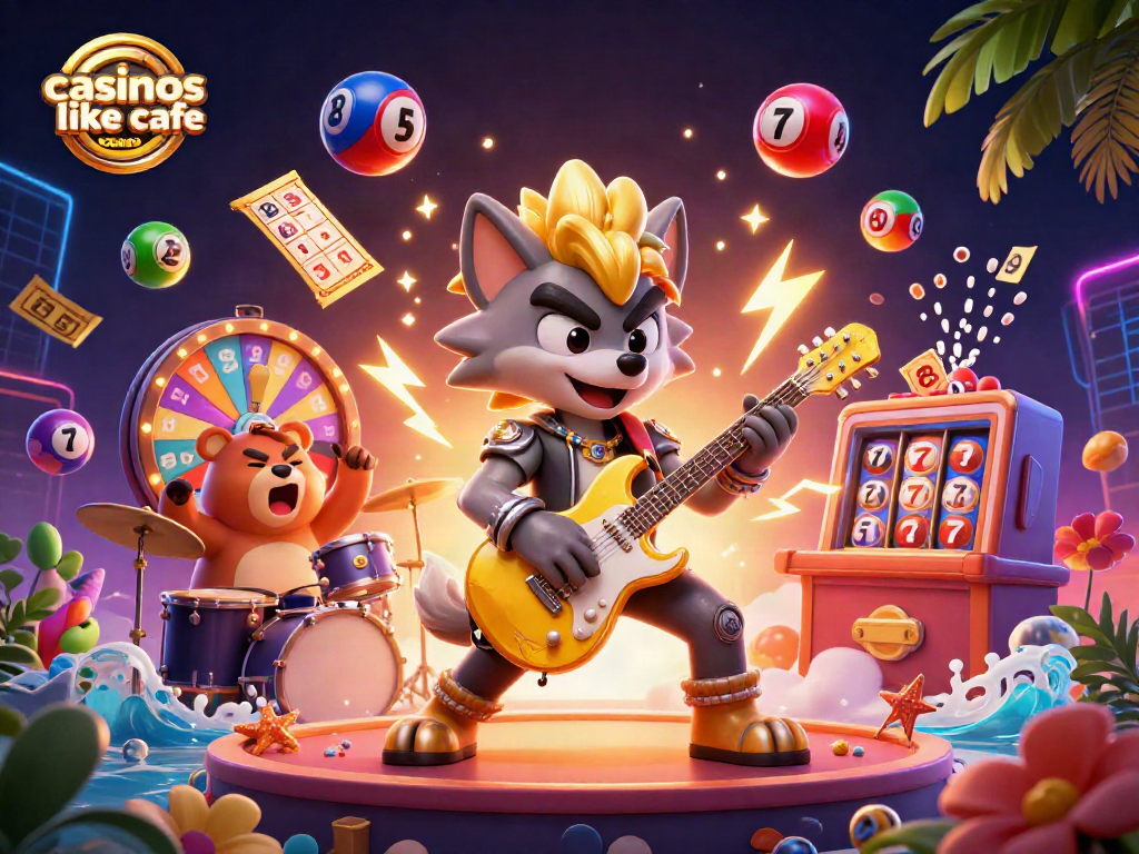 Jump into casinos like Cafe Casino with explosive fun featuring vibrant characters and game elements!