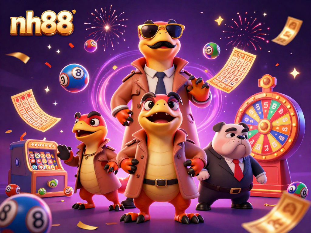 Engage in thrilling gameplay at nh88 with raptors disguised at a VIP casino entrance.