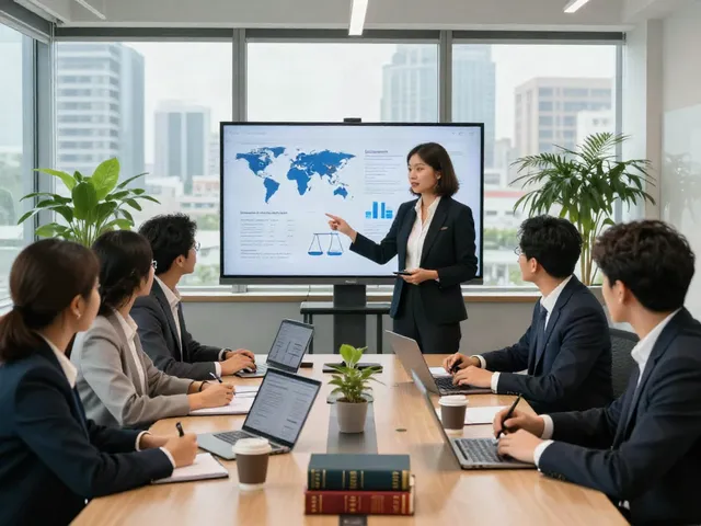 Lead Roedl team collaborating in a modern office environment for strategic legal advisory solutions.