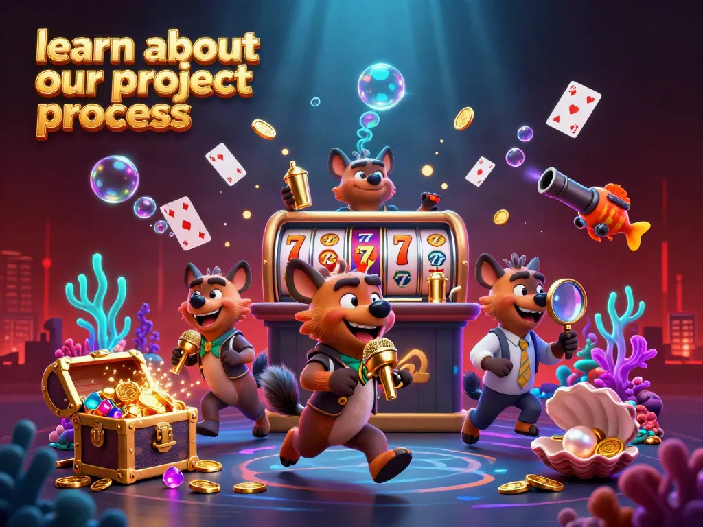 Learn about our project process and engage in exciting gambling action at the comedy casino club.