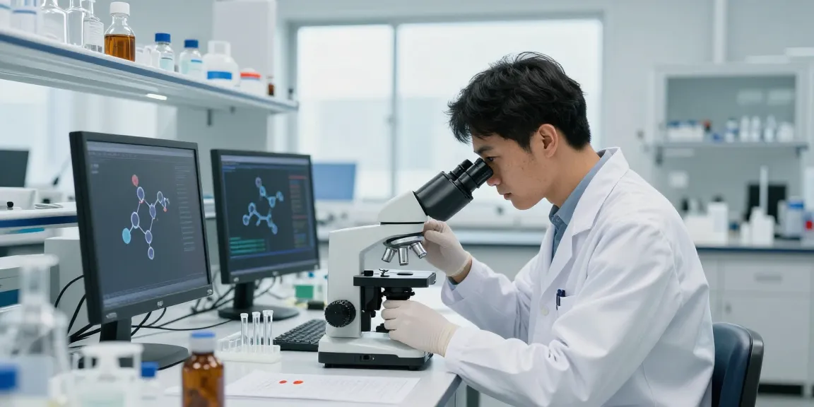 Cortagen peptide analysis in a modern laboratory environment.