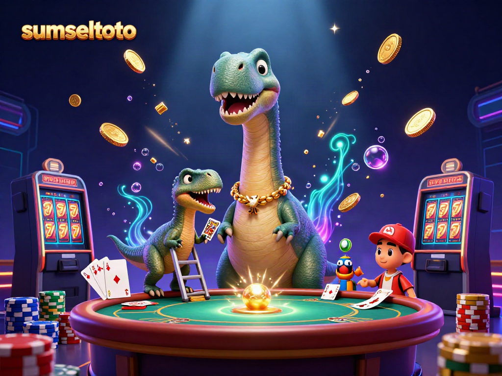 Engage in exciting gameplay at sumseltoto with vibrant casino elements and thrilling characters.