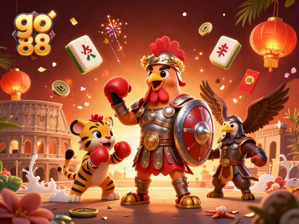 Engage in thrilling gaming adventures with go 88 at the lively online casino featuring vibrant characters and dynamic elements.
