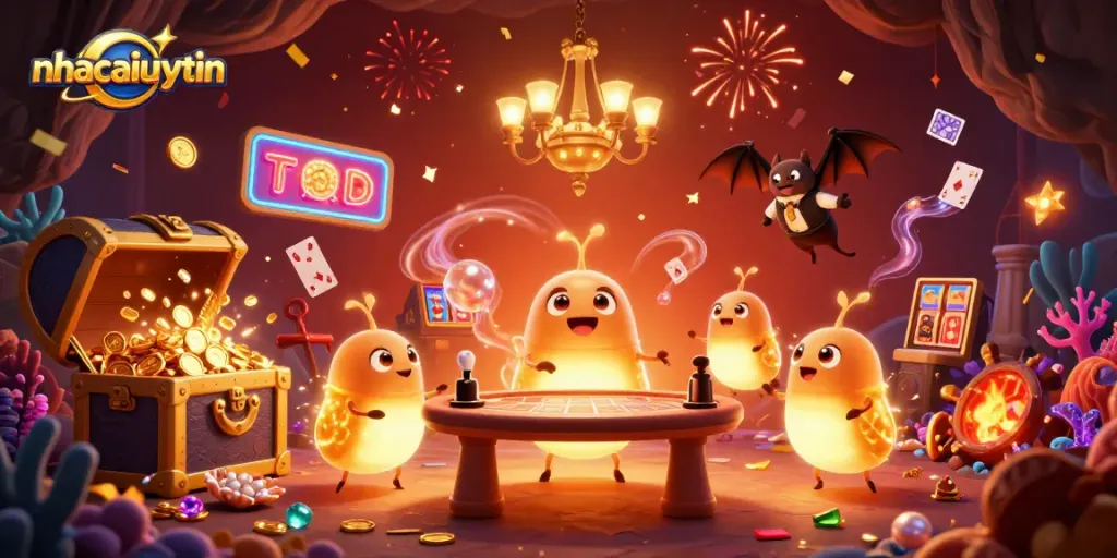 Experience thrilling games at nhacaiuytin with glowworm-themed casino elements and vibrant animations.