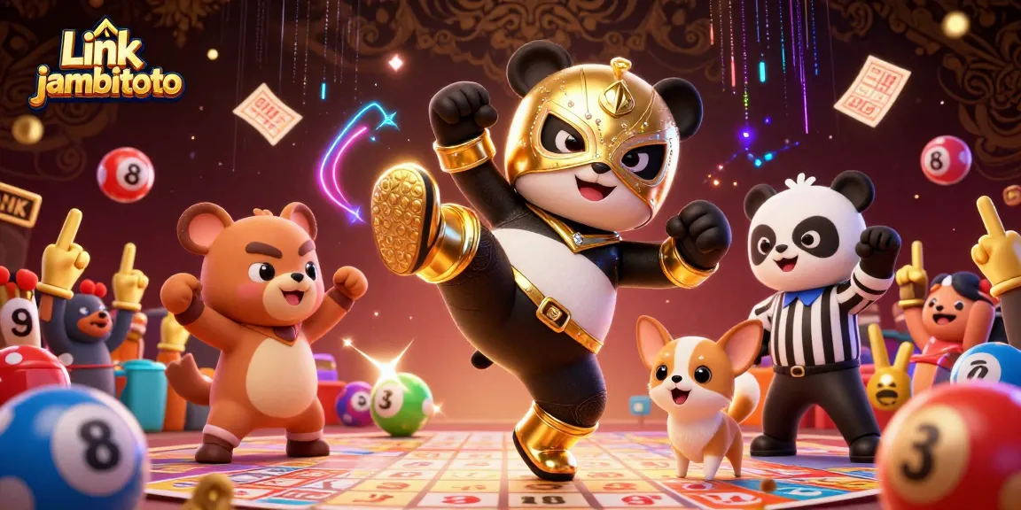 Enjoy thrilling gameplay at Link jambitoto with dynamic lottery action featuring cheerful cartoon characters.