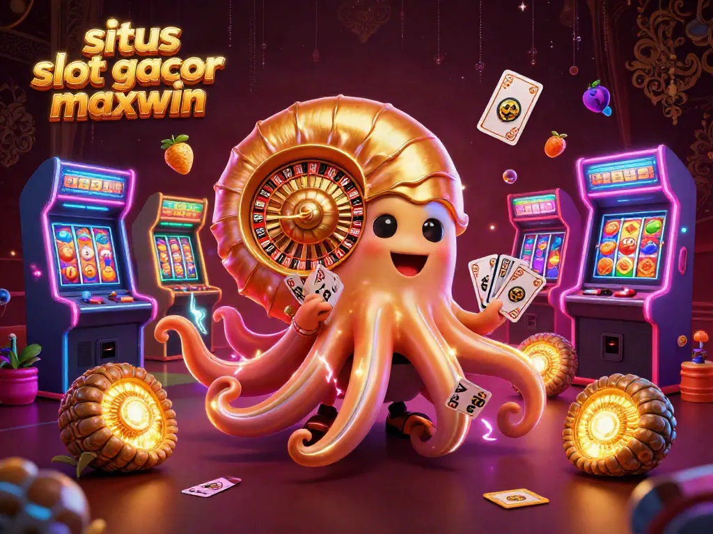 Experience the excitement at situs slot gacor maxwin with vibrant slot reels and golden treasures illuminating the scene.