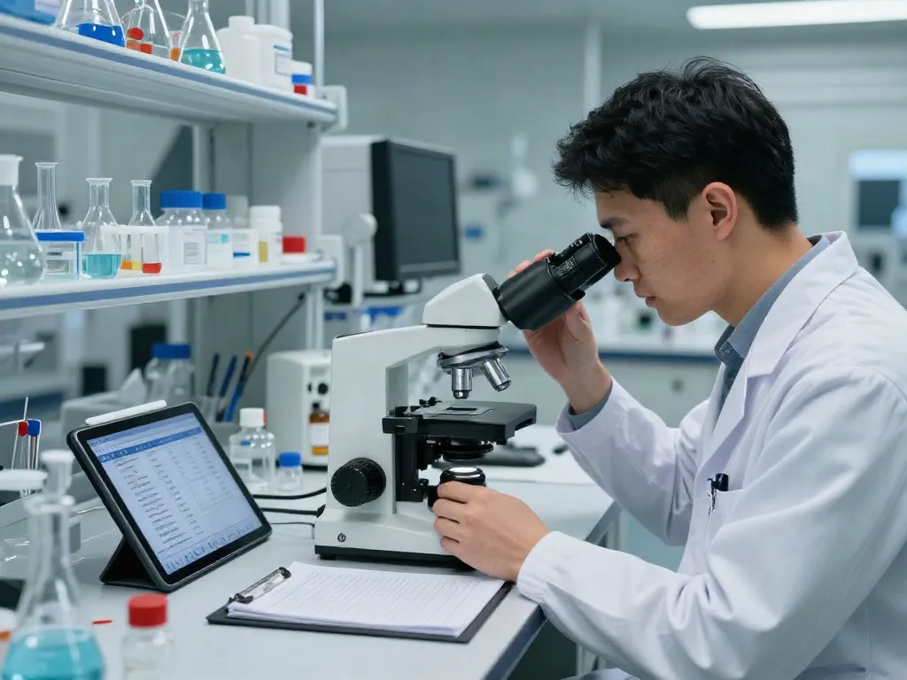 MOTS-c for sale displayed in a lab setting, showcasing research-grade peptide examination.