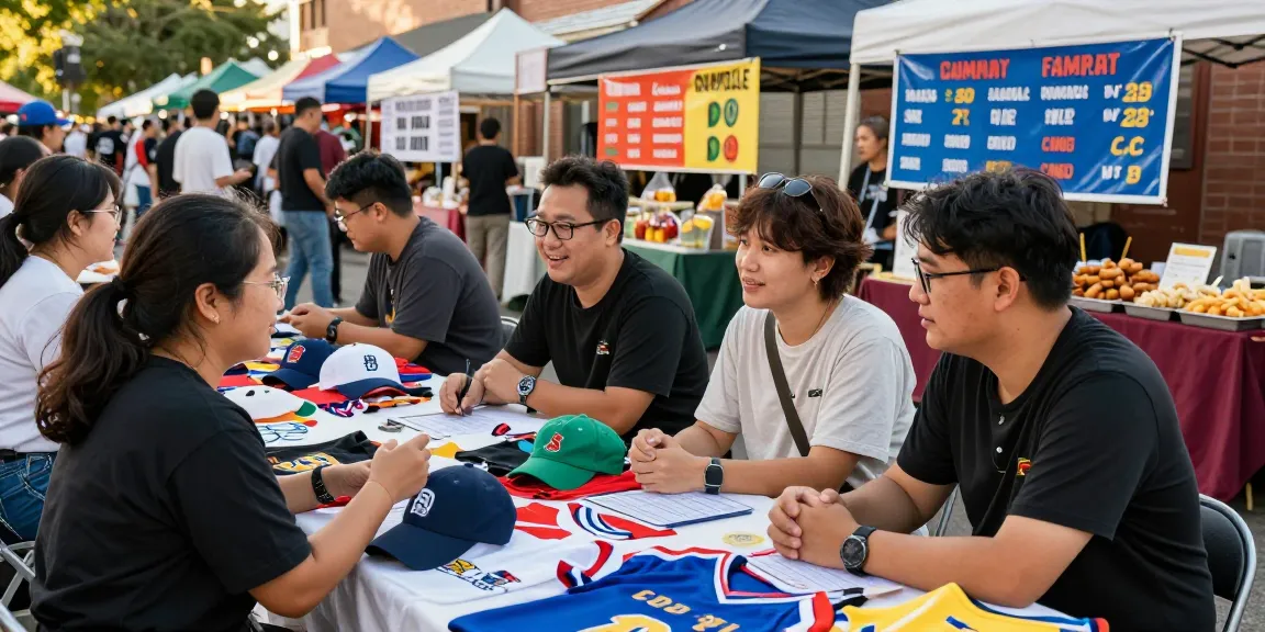 먹튀폴리스 베팅을 즐기는 사람들, 활기찬 시장에서의 열정적인 순간.