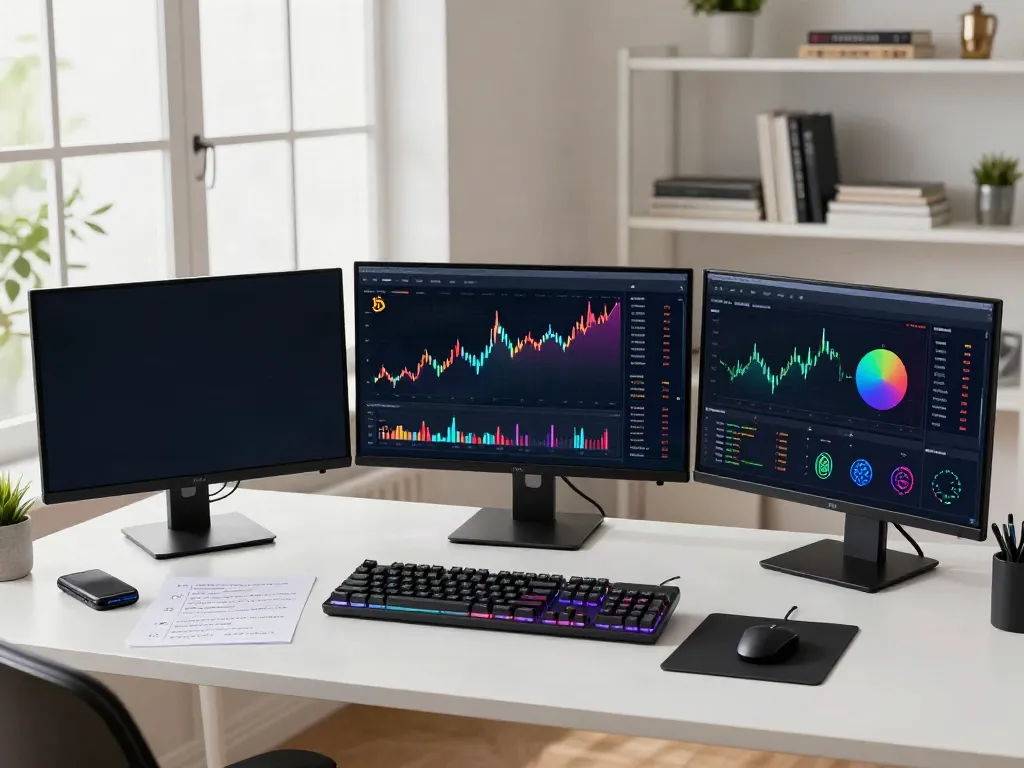 Real-time market data API displayed in a professional trading workspace with cryptocurrency charts and DeFi tools.
