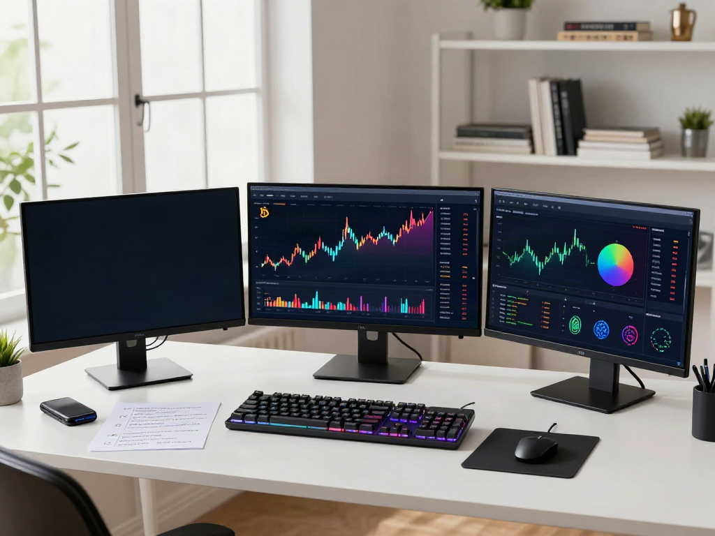 Real-time market data API displayed in a professional trading workspace with cryptocurrency charts and DeFi tools.