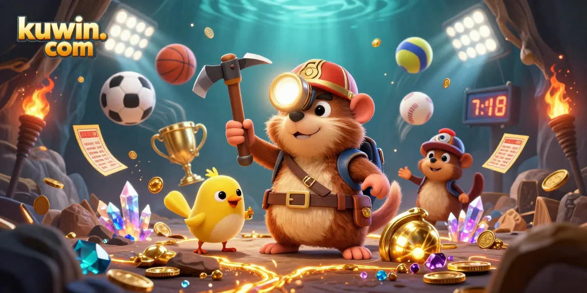 Engage in thrilling gambling with kuwin. com as the treasure hunter and canary explore vibrant casino treasures.