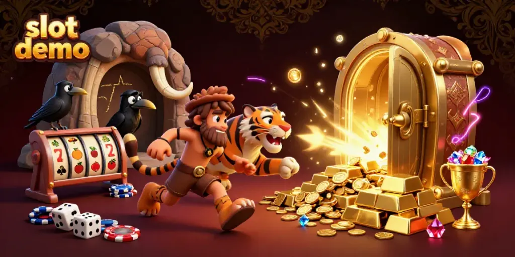 Mengoperasikan slot demo di kasino prasejarah dengan pemandangan yang dinamis dan penuh harta