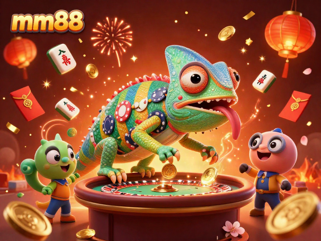 Experience thrilling gameplay with mm88's vibrant 3D casino scene, dynamic elements, and exciting energy.