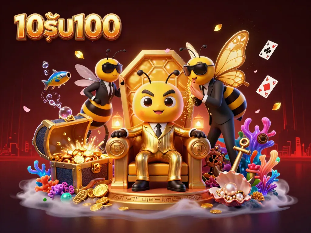 โปร 10รับ100 กับฉากดิจิทัลคาสิโนที่มีการ์ตูนมอบบีในชุดสูททอง