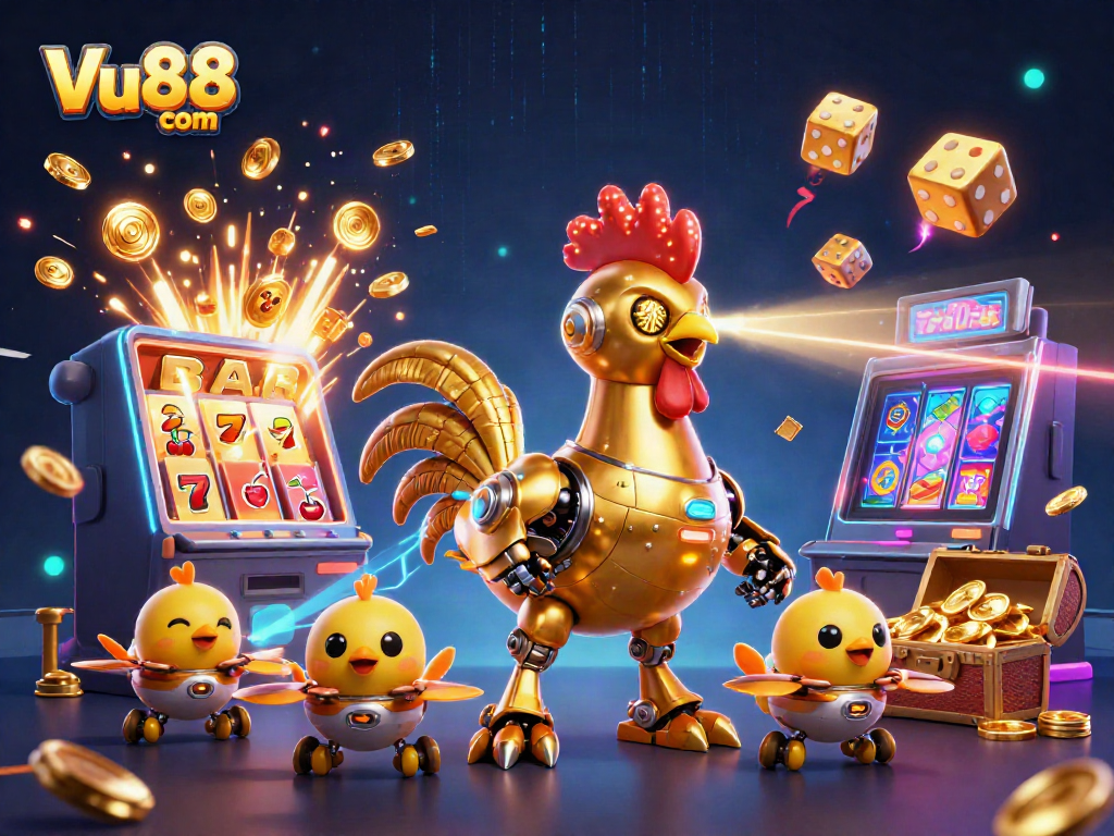 Experience thrilling gameplay at Vu88 com with exciting slots and animated characters!