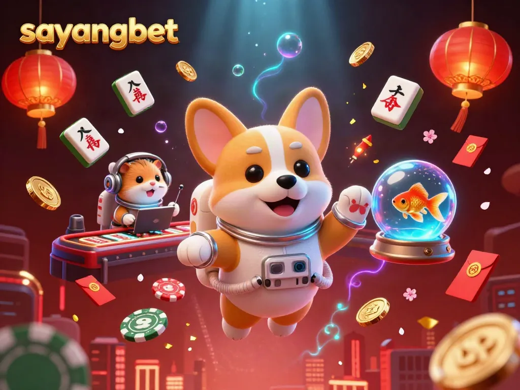 Experience the thrill of sayangbet in a vibrant online casino atmosphere with engaging characters.