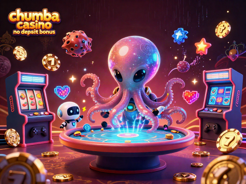 Experience the excitement of chumba casino no deposit bonus with a vibrant alien-themed poker scene.